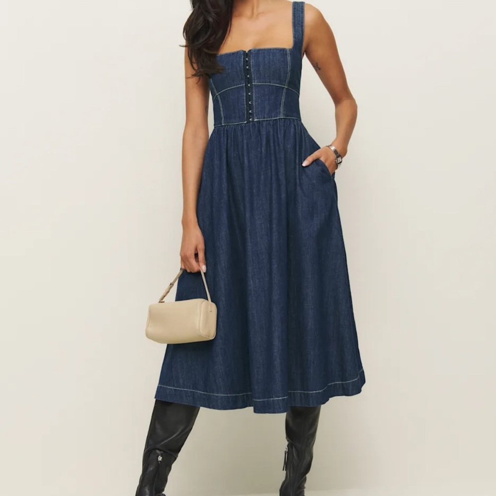 Reformation Dark Blue Denim Jeans